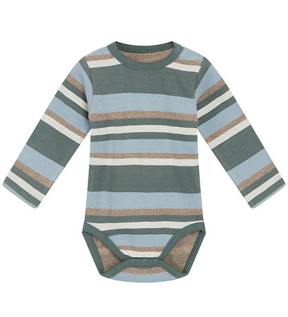 Hust and Claire Bodysuit L/æ - Buster - Pineneedle w. Stripes
