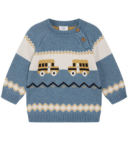 Hust and Claire Blouse - Knitted - Pallet - Ocean Melange w. Car