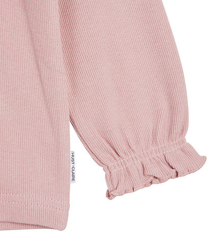 Hust and Claire Bluse - Rib - Amma - Dusty Rose
