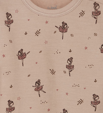 Hust and Claire Samfella L/æ - Ull/Bambus - Baloo - Rose Cloud M