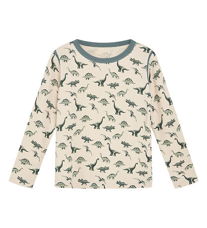 Hust and Claire Blouse - Wool/Bamboo - Abba - Jade Green w. Dino