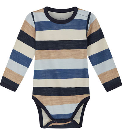 Hust and Claire Bodysuit L/æ - Wool/Bamboo - Baloo - Cloud Blue 