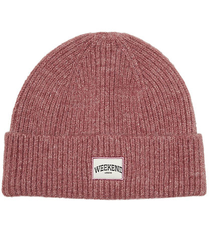 Vero Moda Girl Beanie - Rib - Knitted - VmGila Patch - Mesa Rose