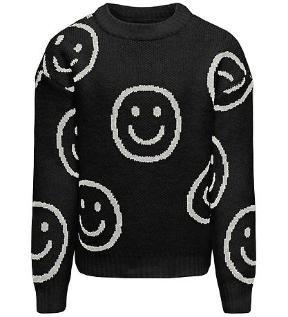 Kids Only Blússa - Prjónað - KogHappie - Black/Cloud Dansari Hap