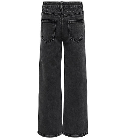 Kids Only Jeans - KogHope - Þvegið Black/Rhinestone