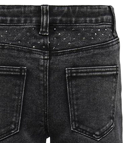 Kids Only Jeans - KogHope - Þvegið Black/Rhinestone