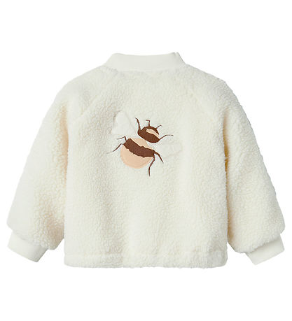 Lil' Atelier Flísjakki - NmnLajo - Kókosmjólk/Bee