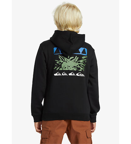 Quiksilver Kapuzenpullover - Grafik - Schwarz m. Print