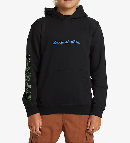Quiksilver Kapuzenpullover - Grafik - Schwarz m. Print