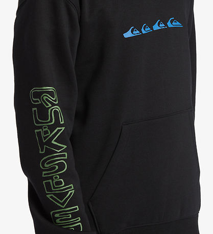 Quiksilver Kapuzenpullover - Grafik - Schwarz m. Print