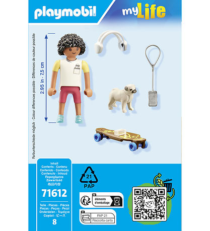 Playmobil My Life - Junge mit Hund - 71612 - 8 Teile