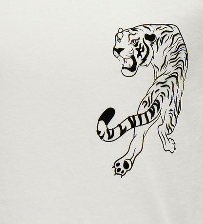 Kids Only T-shirt - KogAnna - Cloud Dancer w. Tigers