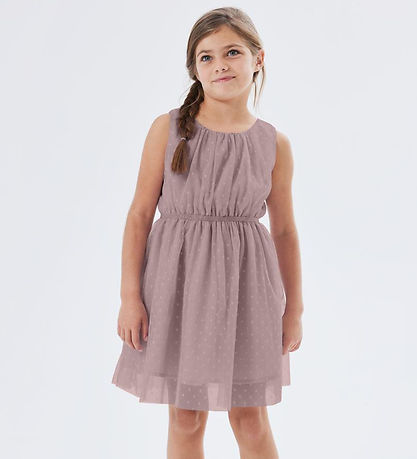 Name It Kleid - NkfVabos - Noos - Deauville Mauve m. Punkte