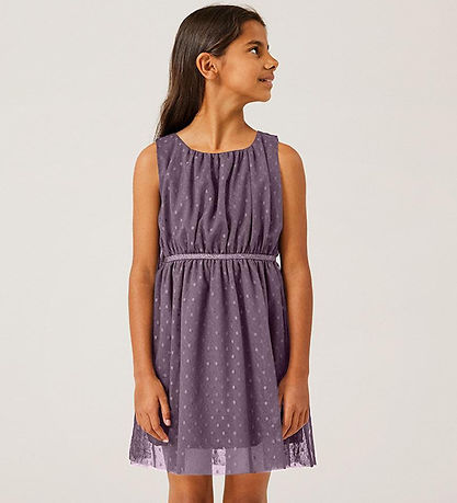 Name It Dress - NkfVabos - Noos - Arctic Dusk w. Dots