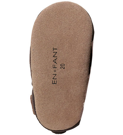 En Fant Leder-Krabbelschuhe - Chocolate Brown