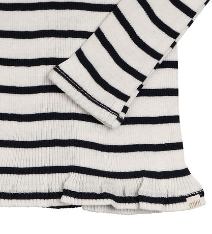 Minimalisma Blússa M. Turtleneck - Rib - Silki/Bómull - Bui - Sa