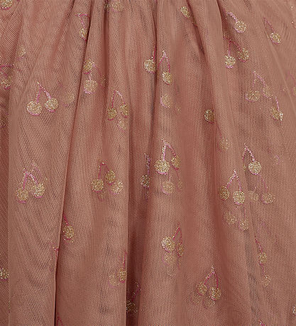 Sofie Schnoor Dress - Rosy Brown w. Cherry/Glitter