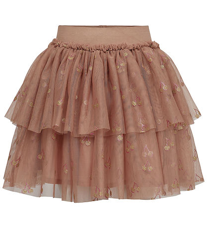 Sofie Schnoor Skirt - Rosy Brown w. Cherry/Glitter