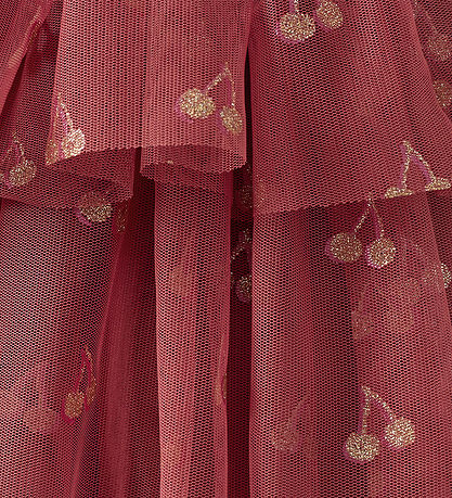 Sofie Schnoor Skirt - Coral Pink w. Cherry/Glitter