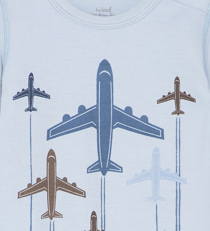 Hust and Claire Samfella L/æ - Ull/Bambus - Baloo - Cloud Blue M