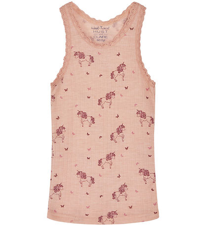 Hust and Claire Undershirt - Wool/Tencel - Rib - Fricel - Rose C
