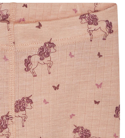 Hust and Claire Leggings - Wool/Tencel - Rib - Locel - Rose Clou