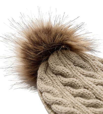 Sofie Schnoor Beanie/Gloves - Knitted - Brown Melange