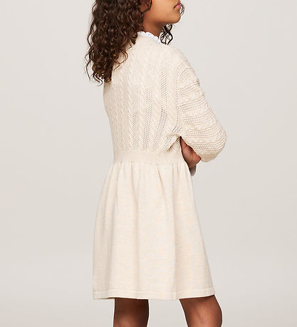 Tommy Hilfiger Dress - Knitted - Cable - Heathered Oat