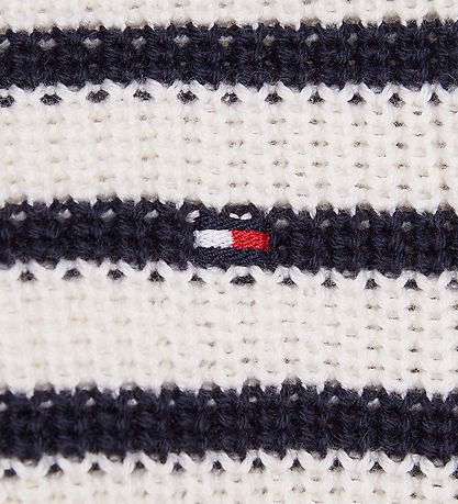 Tommy Hilfiger Blouse - Knitted - Essential Stripe - Ancient Whi