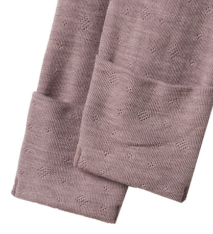 Name It Náttföt - ull - Noos - NbfWang - Purple Dove M. Mynsturp
