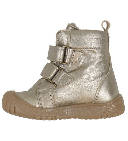 Pom Pom Winter Boots - Sporty Velcro Boot Tex - Metallic Asphalt