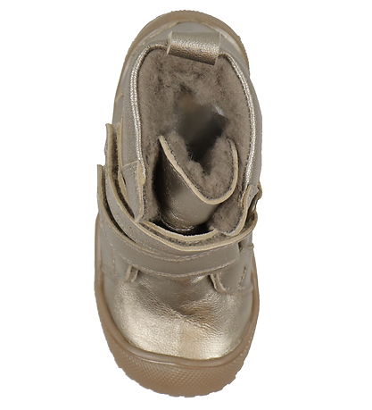 Pom Pom Winter Boots - Sporty Velcro Boot Tex - Metallic Asphalt