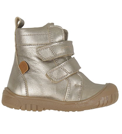 Pom Pom Winter Boots - Sporty Velcro Boot Tex - Metallic Asphalt