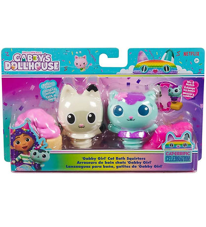 Gabby's Dollhouse Baðleikföng - CAT Bath Squirters