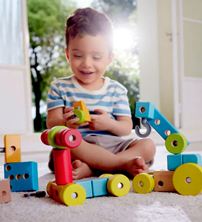 Hape Stacking Blocks - Wood - 44 Parts