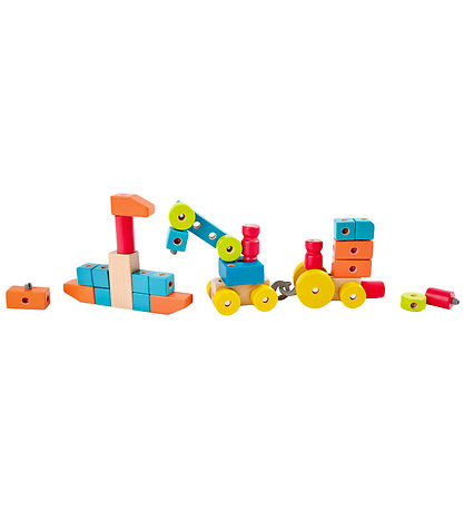 Hape Stacking Blocks - Wood - 44 Parts
