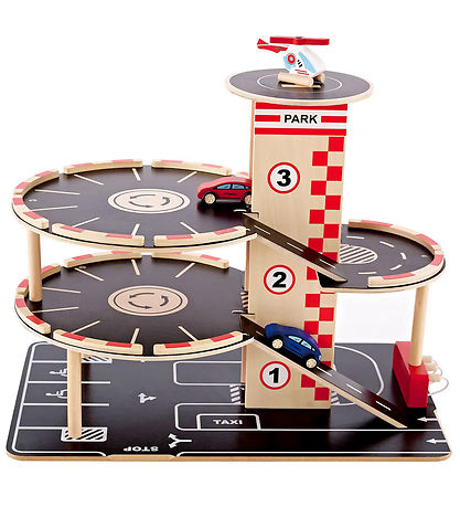 Hape Bílabraut - Leggðu og farðu Garage