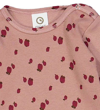 Müsli Body L/æ - Rib - Apple - Daydream/Cabernet/Bark