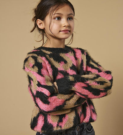 Kids Only Blússa - Prjónað - KogWild - Pirate Black/Salmon Rose 