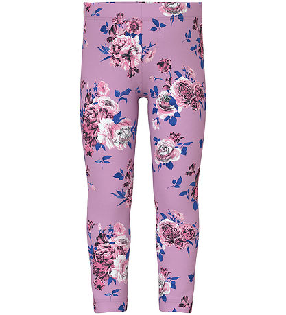 Name It Leggings NmfVivian Pastel Lavender m. Bloemen KW BE