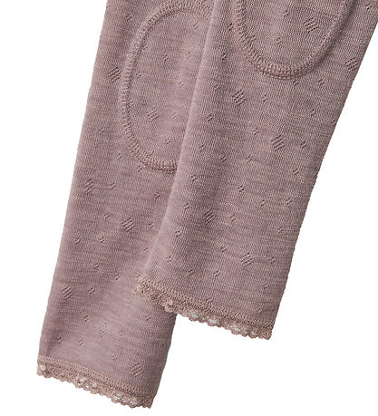 Name It Leggings - Wool - Noos - NmfWang - Purple Dove w. Pointe