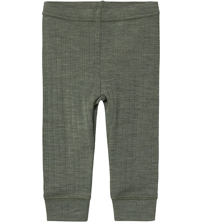 Name It Leggings - Wool - Noos - NbmWang - Mulled Basil