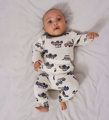 Name It Leggings - Wool - Noos - NbmWang - Snow White w. Cars