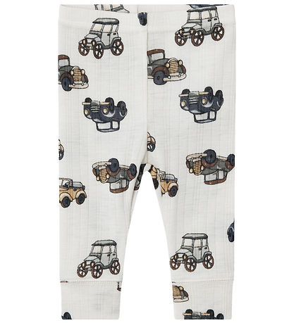 Name It Leggings - Wool - Noos - NbmWang - Snow White w. Cars