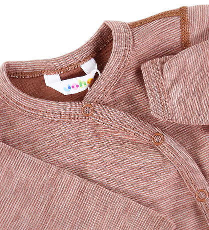 Joha Wrap Bodysuit L/æ - Wool - Rust
