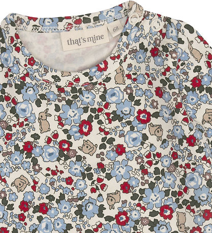 That's Mine Bodysuit L/æ - Ellis - Flora bunnies rouge