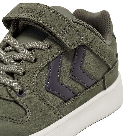 Hummel Skór - ST. Power Play Suede Jr - Dusty Olive