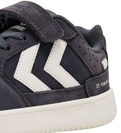 Hummel Schuhe - ST. Power Play Suede Jr - Weiß/Schwarz/Obsidian