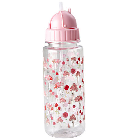 Rice Vatnsflaska - 500 ml - Bleikt/Happy Forest