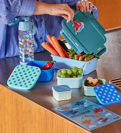 Rice Límmiðar Til Nestisbox - 11 Stk. - Rykugt Blár/dreki